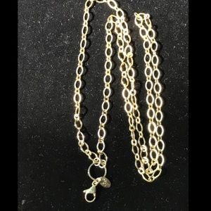 Origami Owl 32” Gold Flat Oval Link Chain